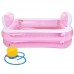 Inflatable bathtub Foldable adult thick plastic Children's bathtub Bathtub Bath barrel 15210840cm (Color : Pink) - B07C97Z2V7